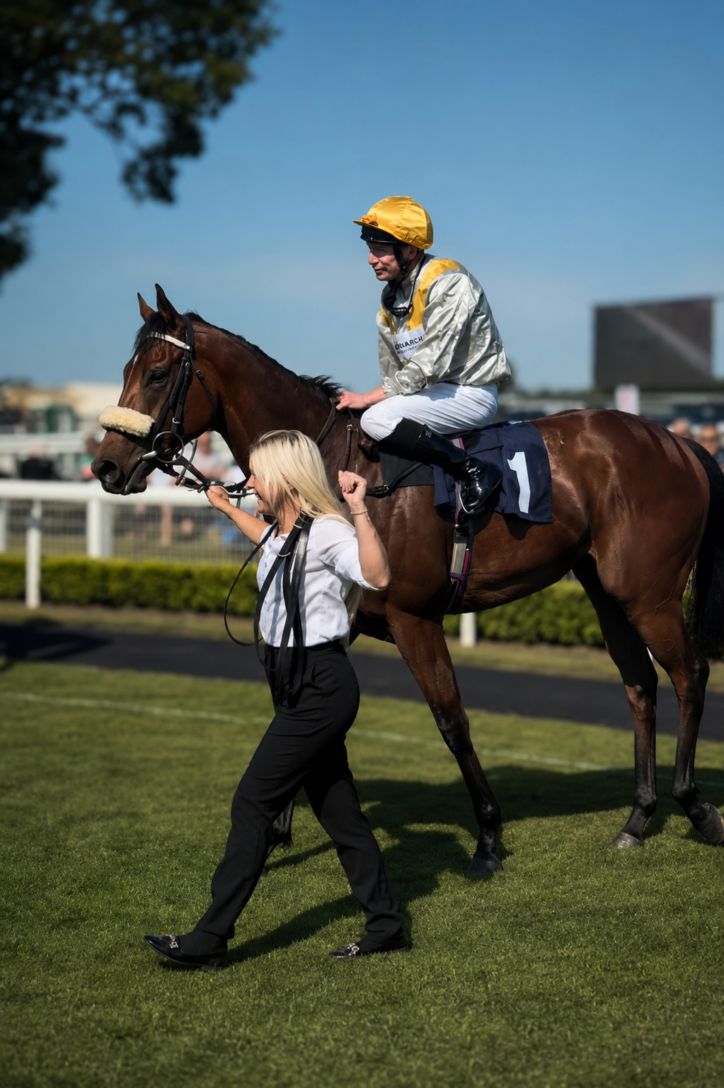 Jockey on race day