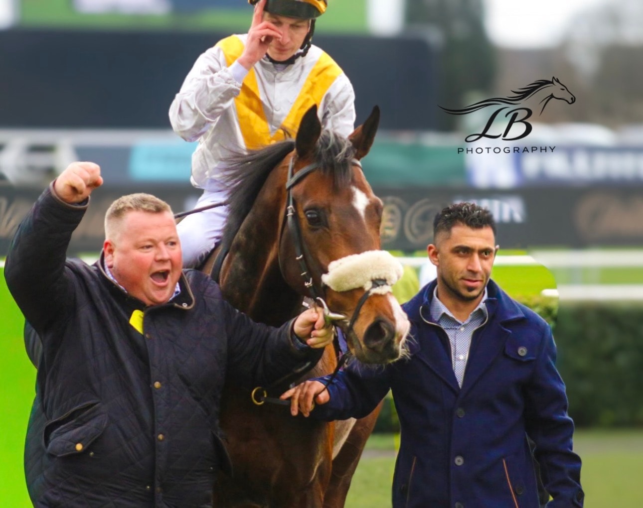 Winners enclosure celebration